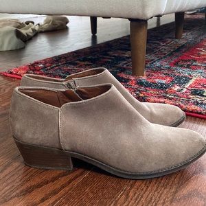 Lucky brand suede booties